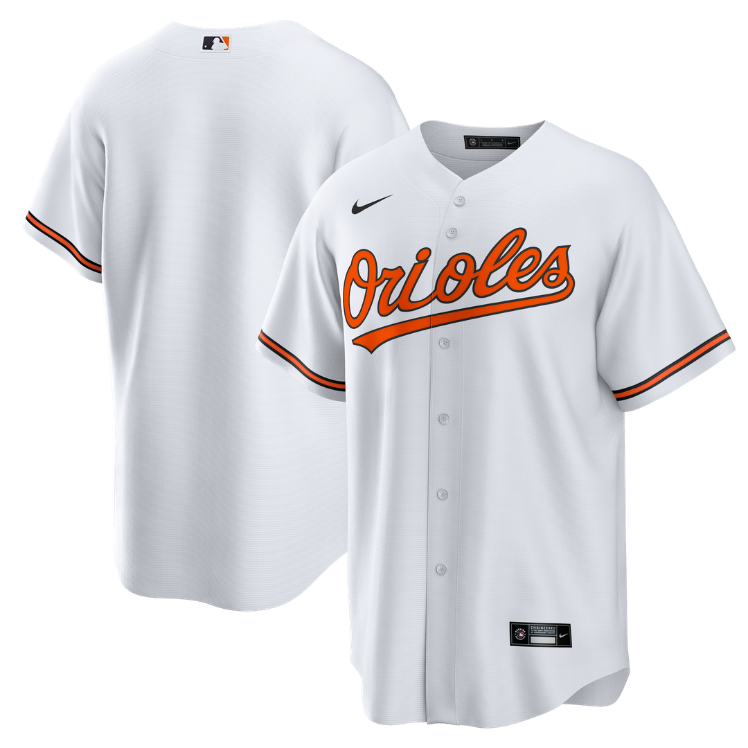Baltimore Orioles Nike Home Big & Tall Replica Jersey - White Official MLB Team Apparel Baseball Fan Gear