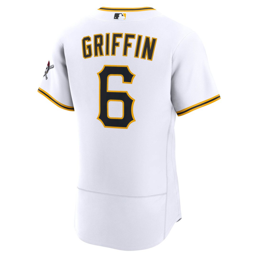 Konnor Griffin Pittsburgh Pirates Nike Home Authentic Jersey - White Official MLB Team Apparel Baseball Fan Gear