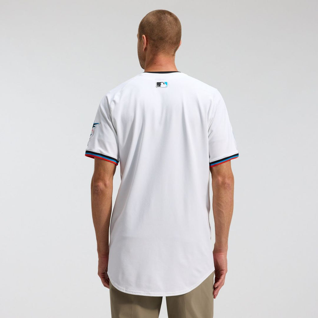 Miami Marlins Nike Home Elite Jersey - White Official MLB Team Apparel Baseball Fan Gear