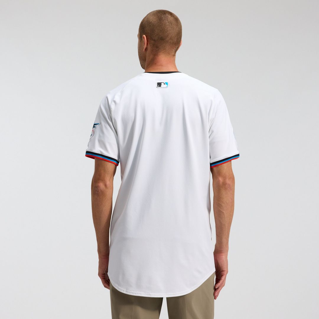Miami Marlins Nike Home Elite Jersey - White Official MLB Team Apparel Baseball Fan Gear