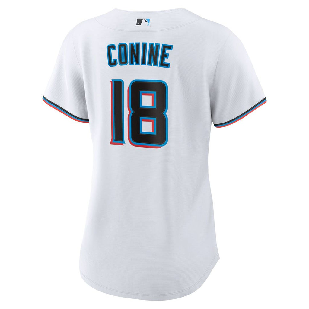 Griffin Conine Miami Marlins Nike Women's Home Replica Jersey - White Official MLB Team Apparel Baseball Fan Gear