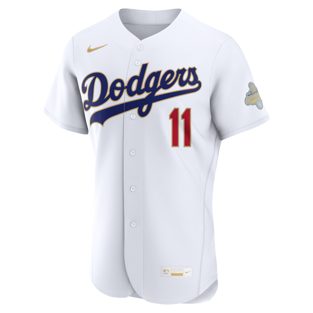 Roki Sasaki Los Angeles Dodgers Nike 2026 Gold Collection Authentic Jersey - White Official MLB Team Apparel Baseball Fan Gear
