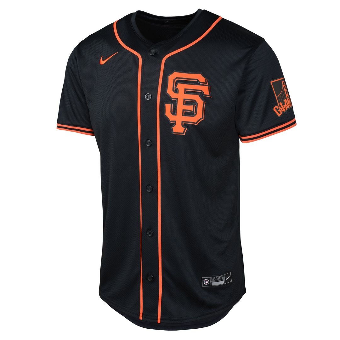 Rafael Devers San Francisco Giants Nike Youth Limited Jersey - Black Official MLB Team Apparel Baseball Fan Gear