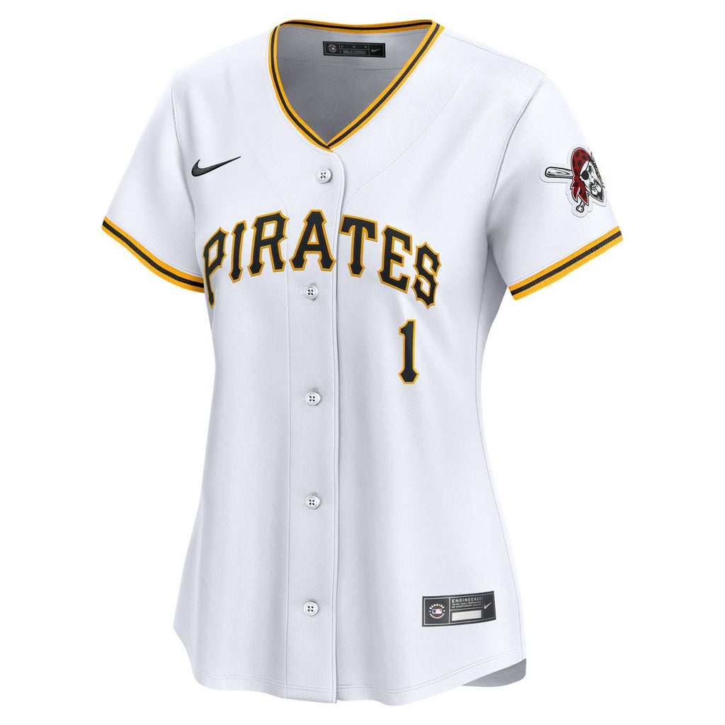 Pittsburgh Pirates Nike Women's #1 Mom Home Limited Jersey - White Official MLB Team Apparel Baseball Fan Gear