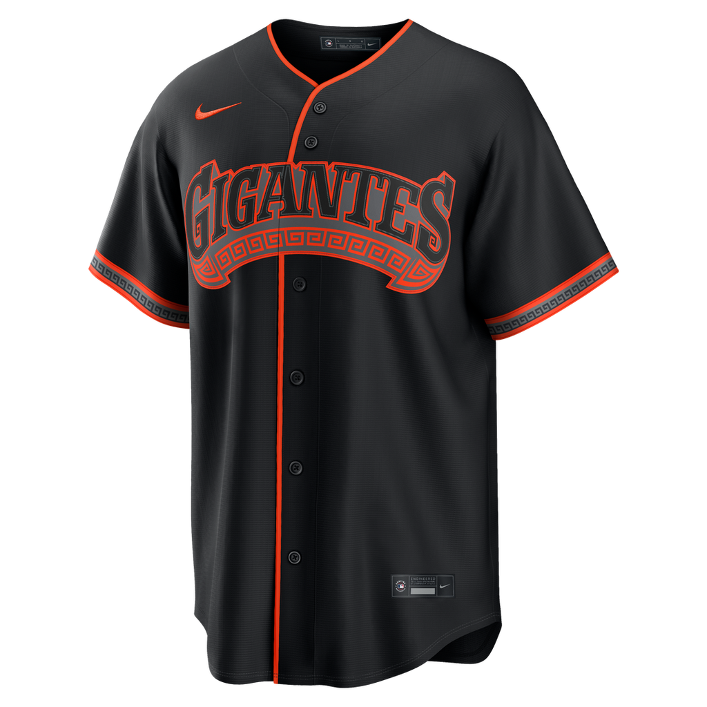 Rafael Devers San Francisco Giants Nike Alternate Replica Jersey - Black Official MLB Team Apparel Baseball Fan Gear