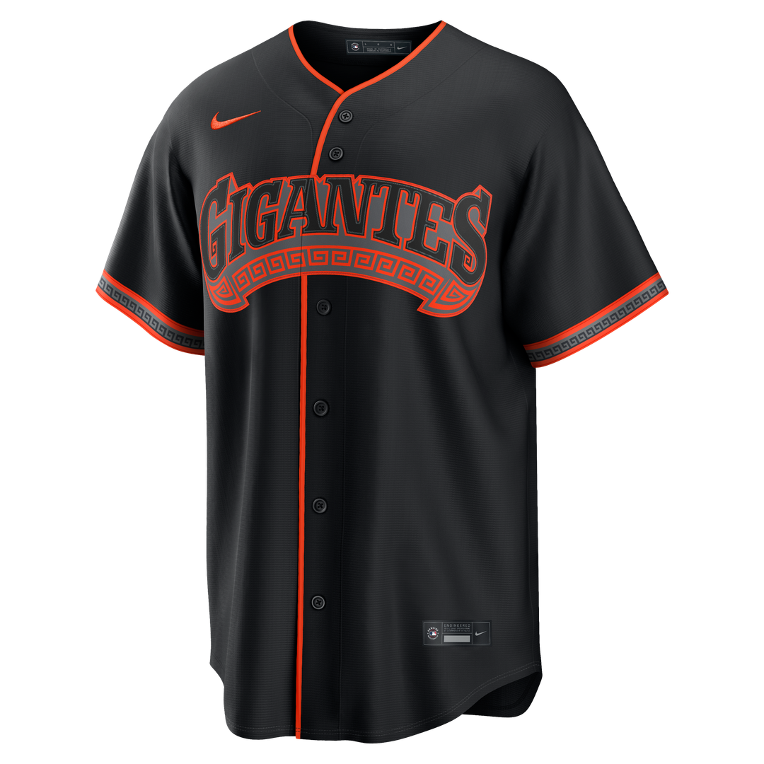 Rafael Devers San Francisco Giants Nike Alternate Replica Jersey - Black Official MLB Team Apparel Baseball Fan Gear