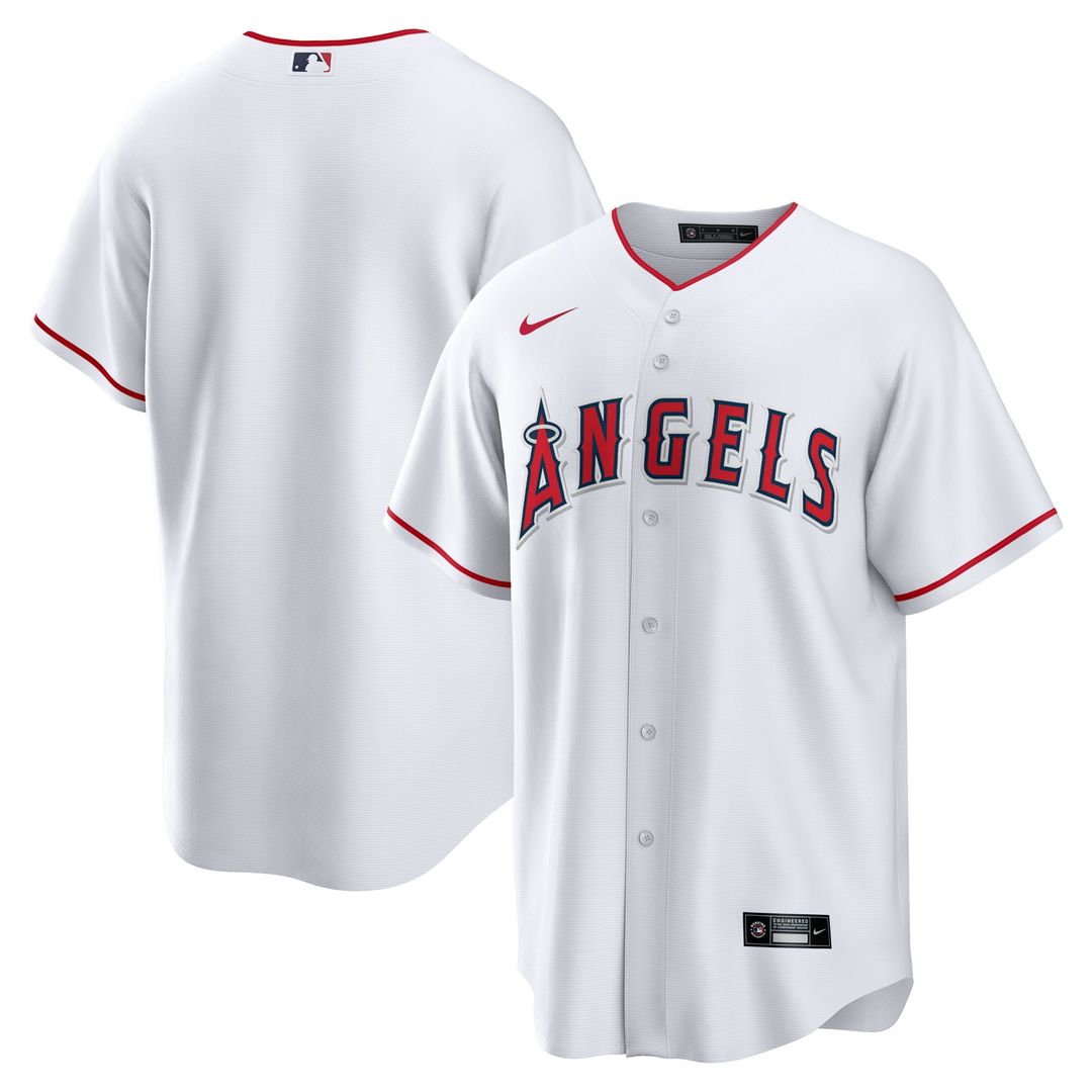 Los Angeles Angels Nike Home Blank Replica Jersey - White Official MLB Team Apparel Baseball Fan Gear