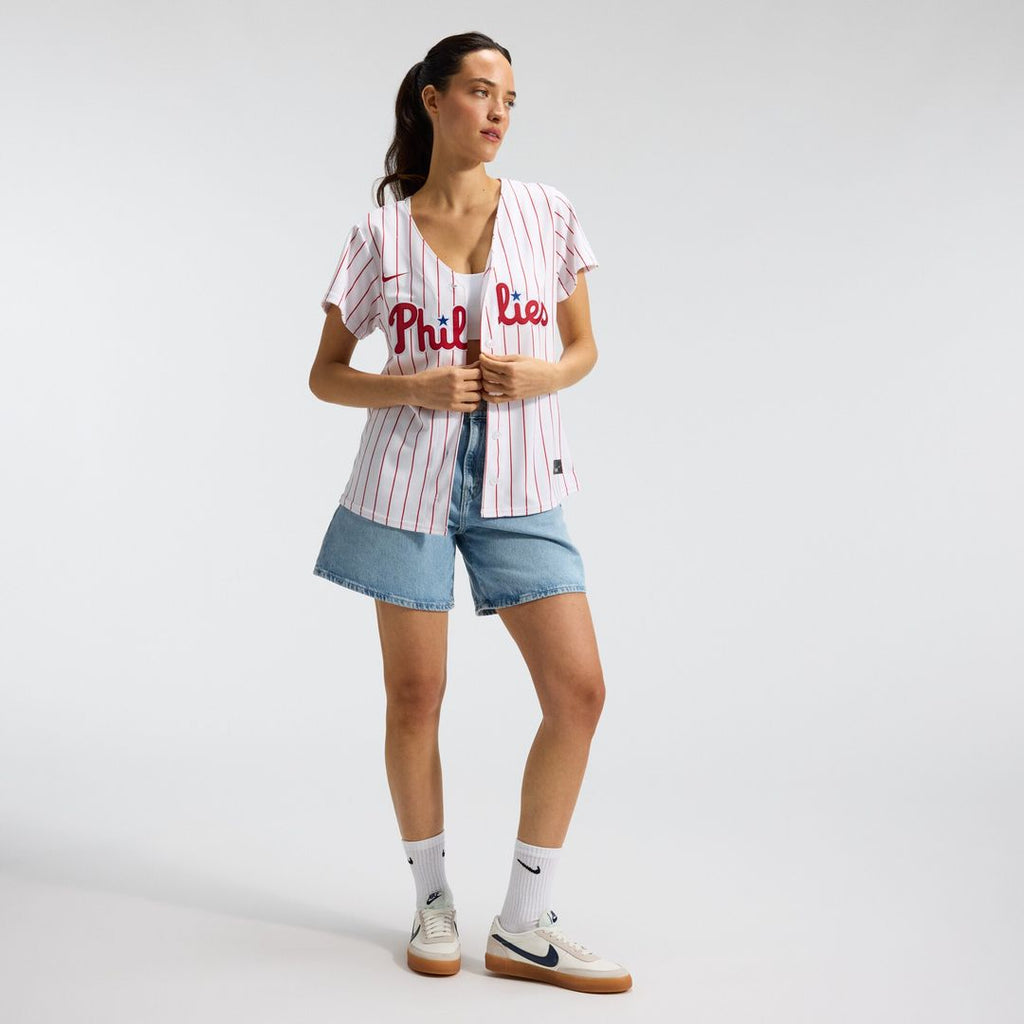 Philadelphia Phillies Nike Women's Home Replica Team Jersey - White Official MLB Team Apparel Baseball Fan Gear