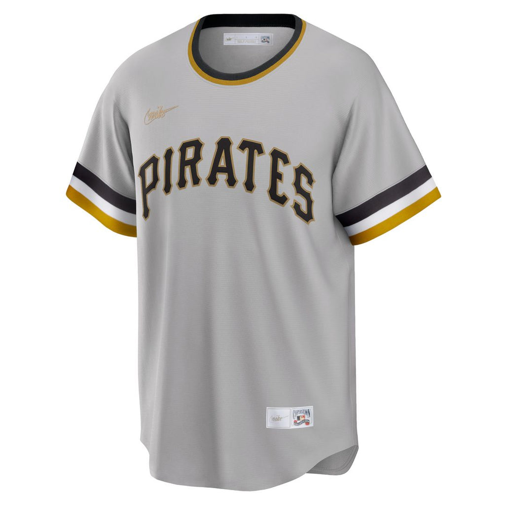 Roberto Clemente Pittsburgh Pirates Nike Road Cooperstown Collection Player Jersey - Gray Official MLB Team Apparel Baseball Fan Gear