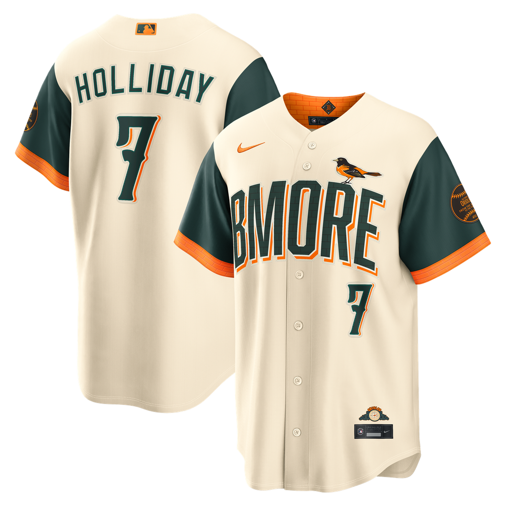 Jackson Holliday Baltimore Orioles Nike 2026 City Connect Stadium Jersey - Cream Official MLB Team Apparel Baseball Fan Gear