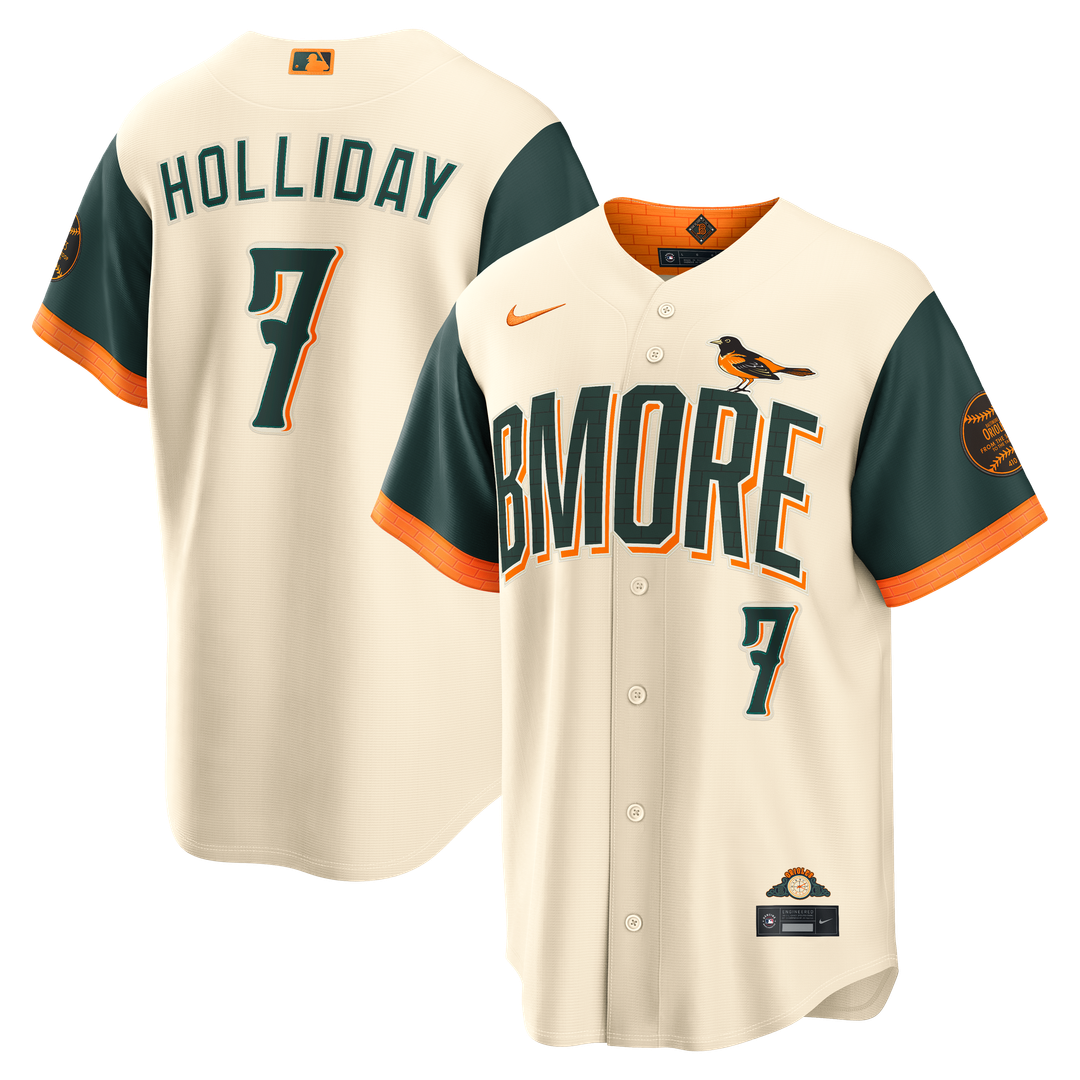 Jackson Holliday Baltimore Orioles Nike 2026 City Connect Stadium Jersey - Cream Official MLB Team Apparel Baseball Fan Gear