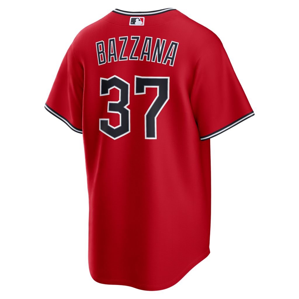 Travis Bazzana Cleveland Guardians Nike Alternate Replica Jersey - Red Official MLB Team Apparel Baseball Fan Gear