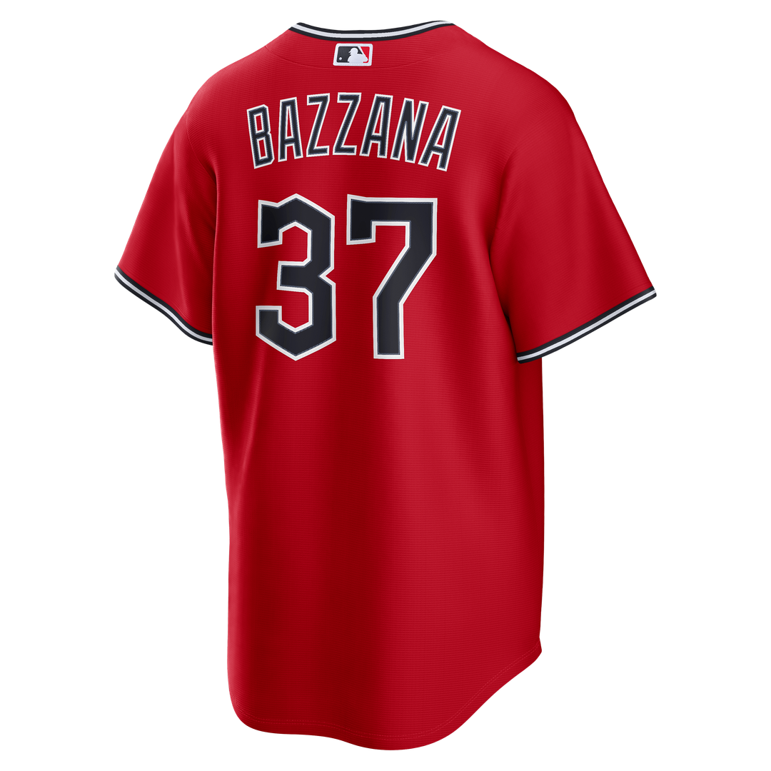 Travis Bazzana Cleveland Guardians Nike Alternate Replica Jersey - Red Official MLB Team Apparel Baseball Fan Gear