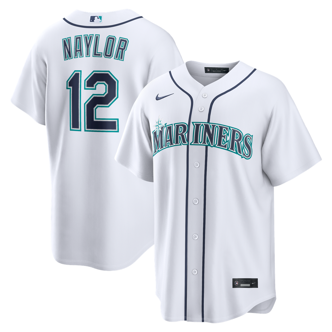 Josh Naylor Seattle Mariners Nike Home Replica Jersey - White Official MLB Team Apparel Baseball Fan Gear