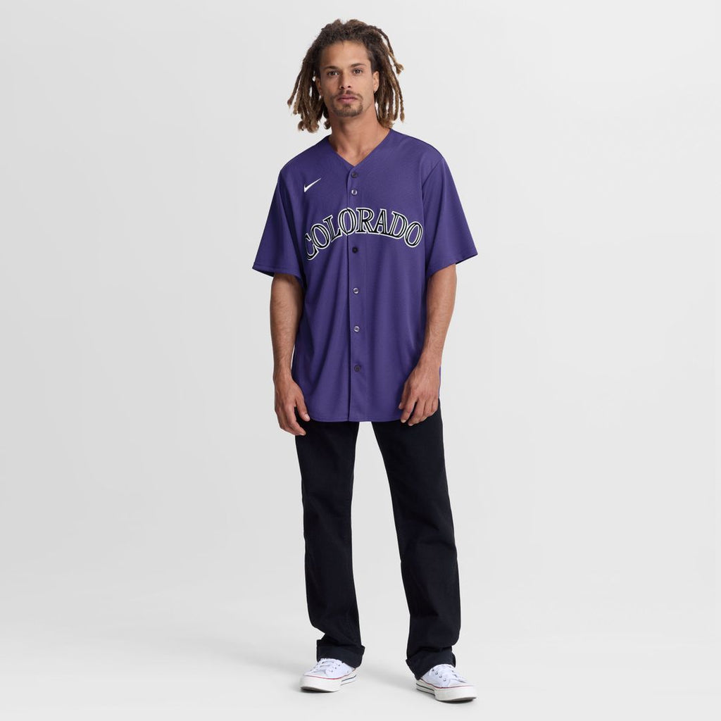 Colorado Rockies Nike Alternate Replica Jersey - Purple Official MLB Team Apparel Baseball Fan Gear