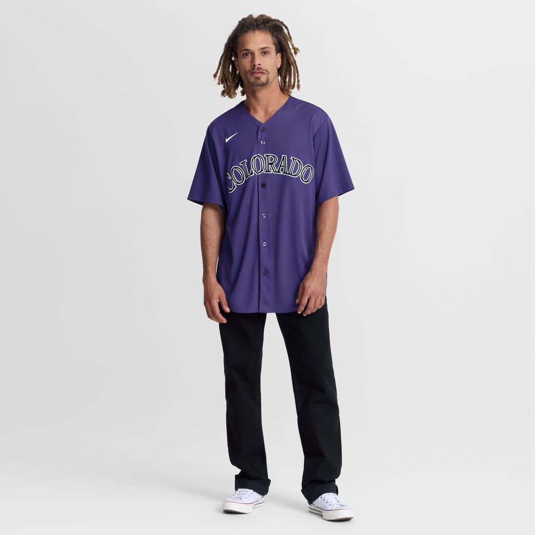 Colorado Rockies Nike Alternate Replica Jersey - Purple Official MLB Team Apparel Baseball Fan Gear