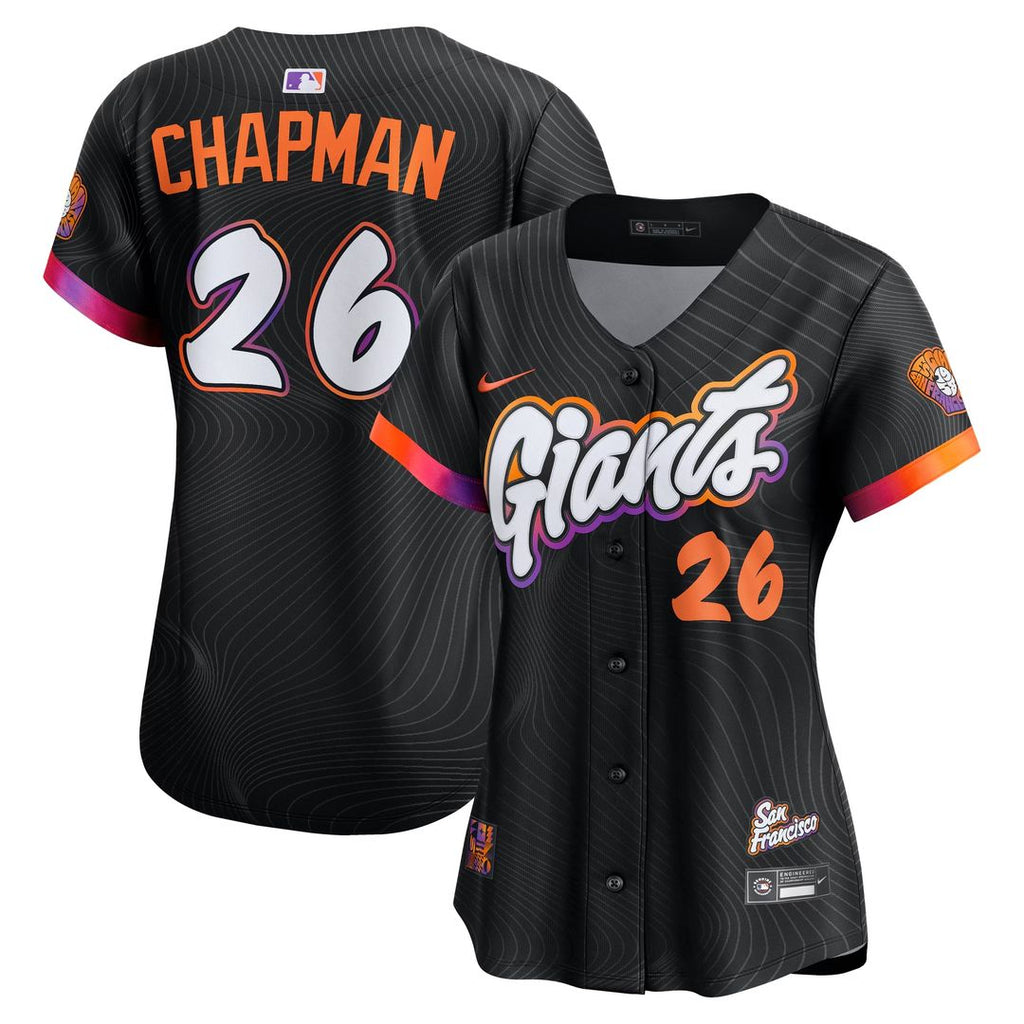Matt Chapman San Francisco Giants Nike Women's 2025 City Connect Limited Jersey - Anthracite Official MLB Team Apparel Baseball Fan Gear