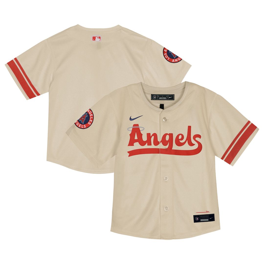 Los Angeles Angels Nike Toddler City Connect Team Limited Jersey - Natural Official MLB Team Apparel Baseball Fan Gear