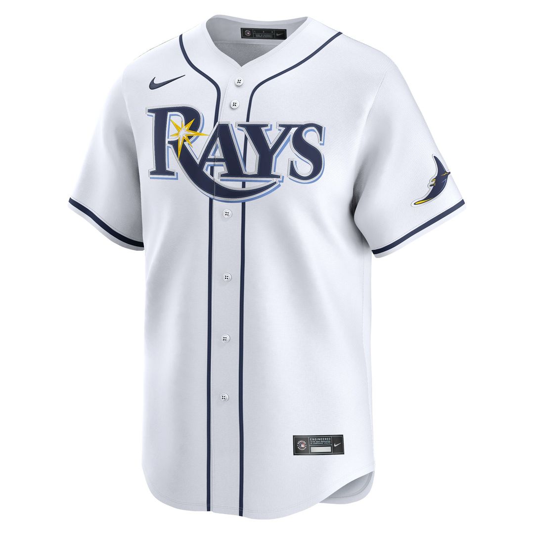 Tampa Bay Rays Nike Home Limited Jersey - White Official MLB Team Apparel Baseball Fan Gear