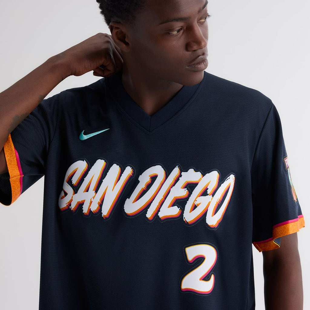 Xander Bogaerts San Diego Padres Nike 2026 City Connect Stadium Jersey - Obsidian Official MLB Team Apparel Baseball Fan Gear