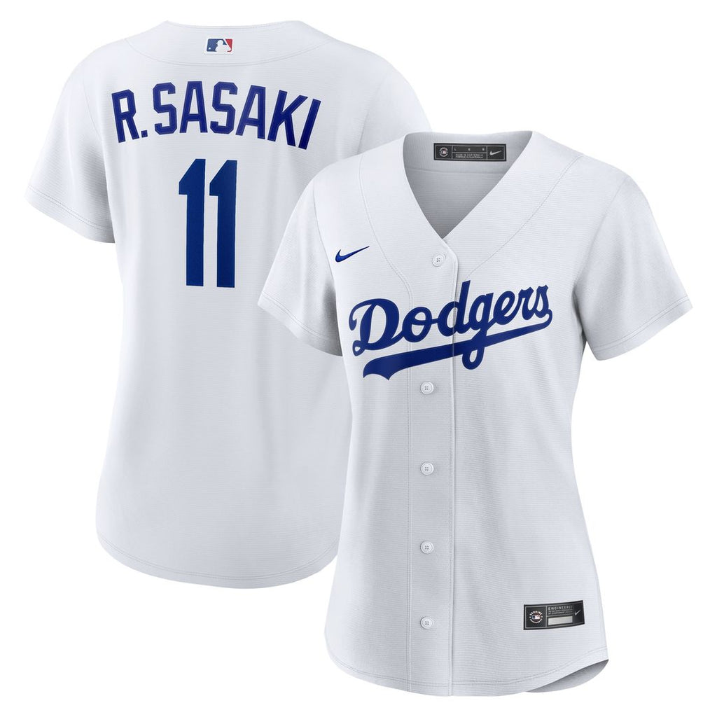 Rōki Sasaki Los Angeles Dodgers Nike Women's Replica Jersey - White Official MLB Team Apparel Baseball Fan Gear
