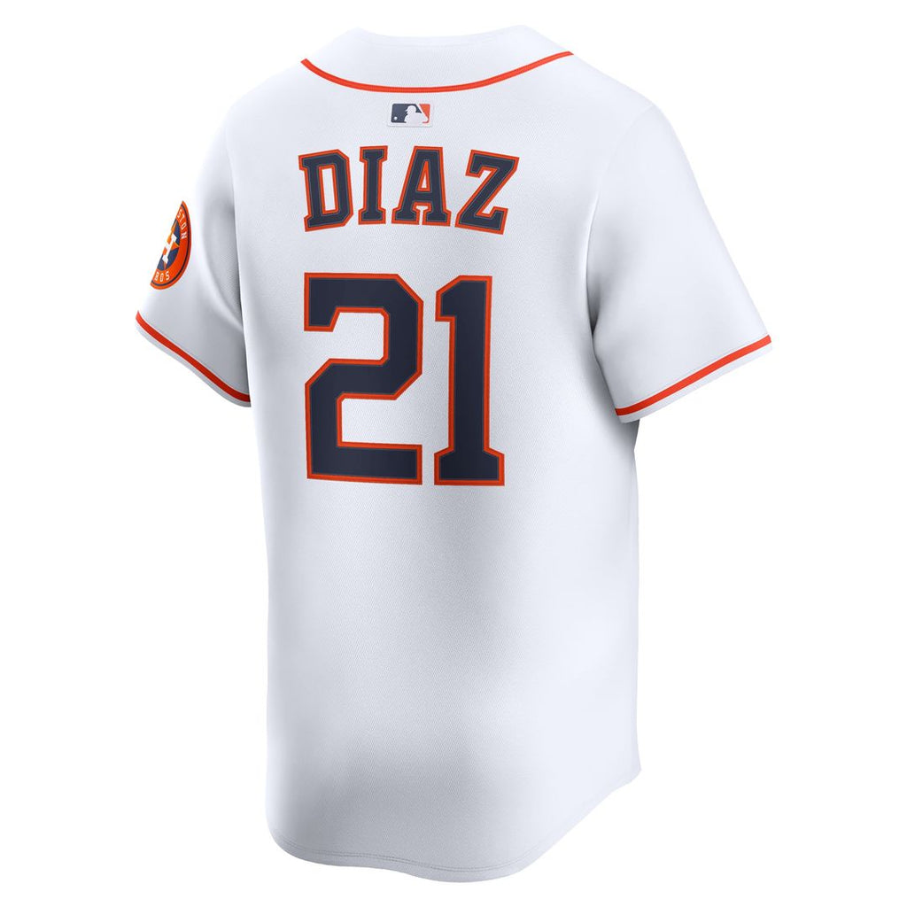 Yainer Diaz Houston Astros Nike Home Limited Player Jersey - White Official MLB Team Apparel Baseball Fan Gear