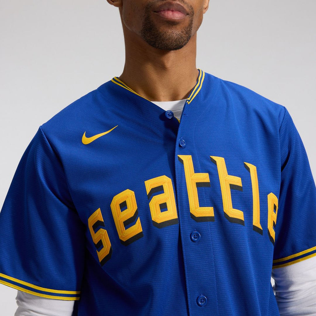 Seattle Mariners Nike City Connect Replica Jersey - Royal Official MLB Team Apparel Baseball Fan Gear