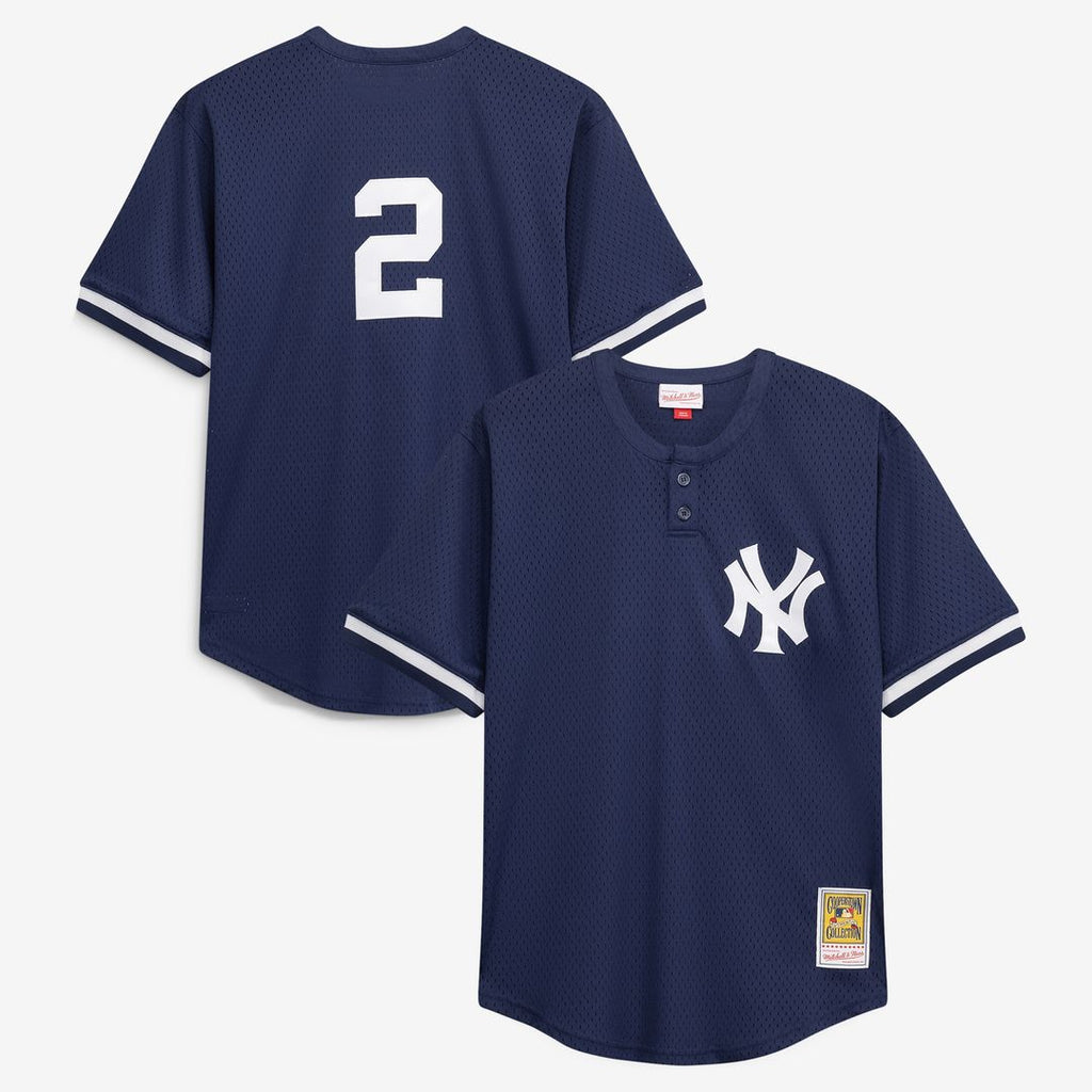 Derek Jeter New York Yankees Mitchell & Ness Big & Tall Batting Practice Replica Player Jersey - Navy Official MLB Team Apparel Baseball Fan Gear