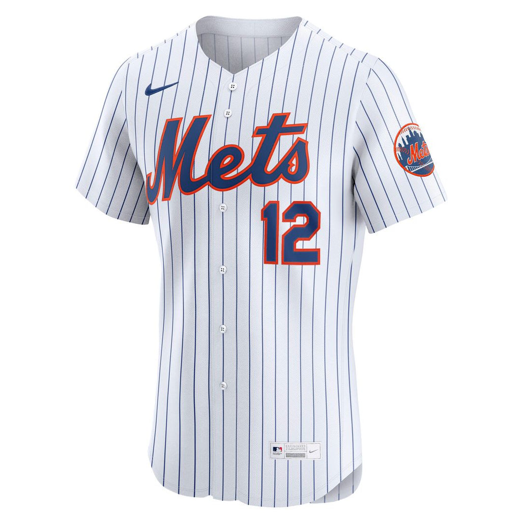 Francisco Lindor New York Mets Nike Home Elite Player Jersey - White Official MLB Team Apparel Baseball Fan Gear
