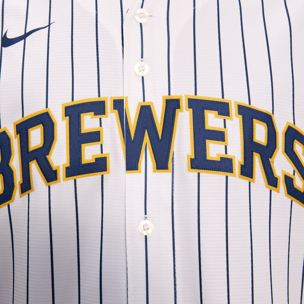Christian Yelich Milwaukee Brewers Nike Alternate Replica Player Jersey - White Official MLB Team Apparel Baseball Fan Gear