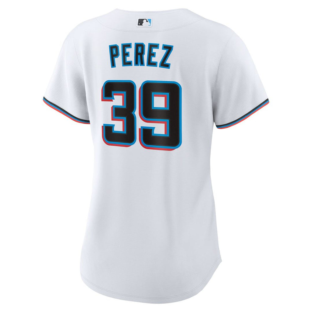 Eury Perez Miami Marlins Nike Women's Home Replica Jersey - White Official MLB Team Apparel Baseball Fan Gear
