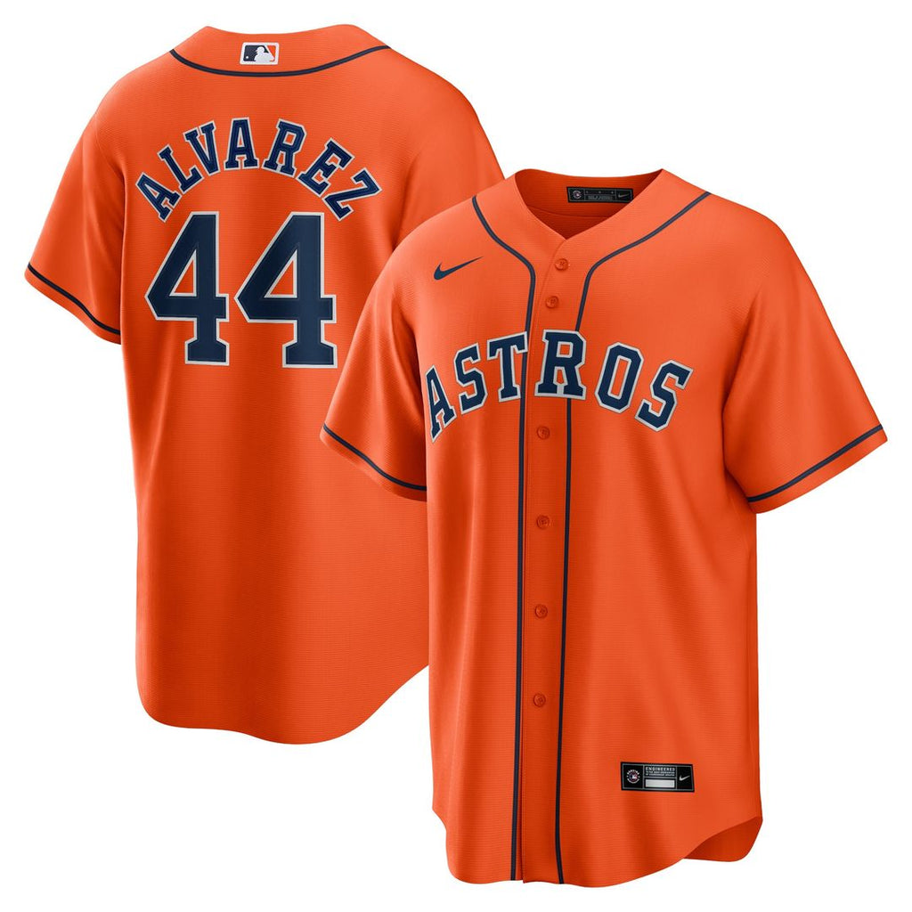 Yordan Álvarez Houston Astros Nike Alternate Replica Player Jersey - Orange Official MLB Team Apparel Baseball Fan Gear
