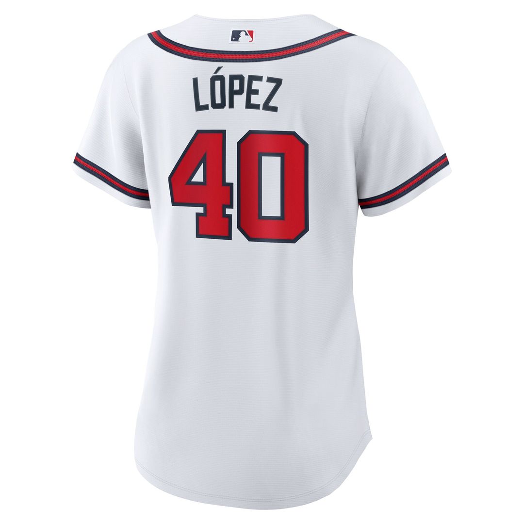 Reynaldo Lopez Atlanta Braves Nike Women's Home Replica Jersey - White Official MLB Team Apparel Baseball Fan Gear
