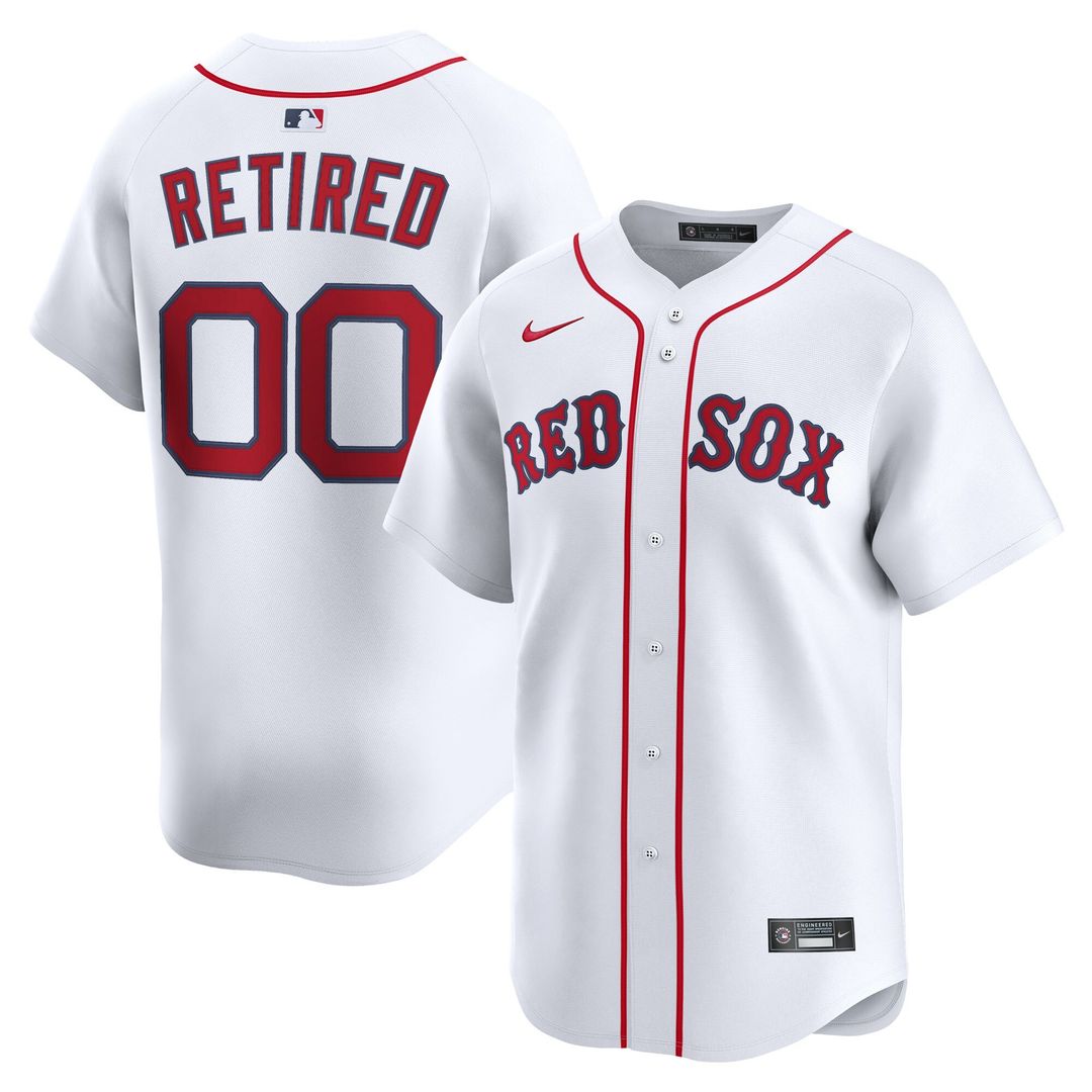 Boston Red Sox Nike Home Limited Pick-A-Player Retired Roster Jersey - White Official MLB Team Apparel Baseball Fan Gear