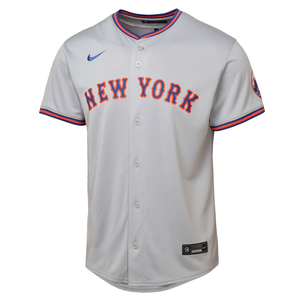 New York Mets Youth Road Limited Jersey - Gray Official MLB Team Apparel Baseball Fan Gear