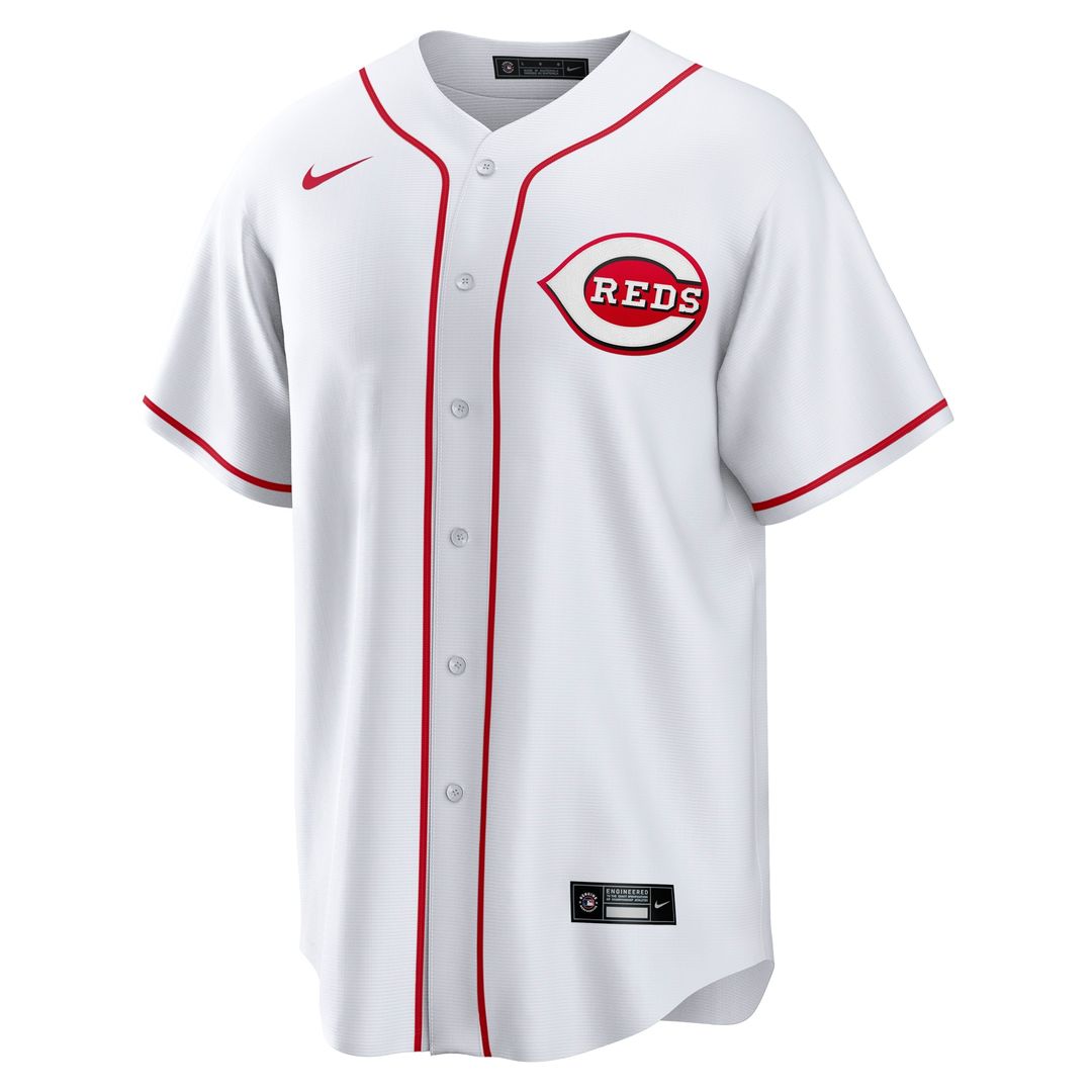 Elly De La Cruz Cincinnati Reds Nike Home Replica Jersey - White Official MLB Team Apparel Baseball Fan Gear