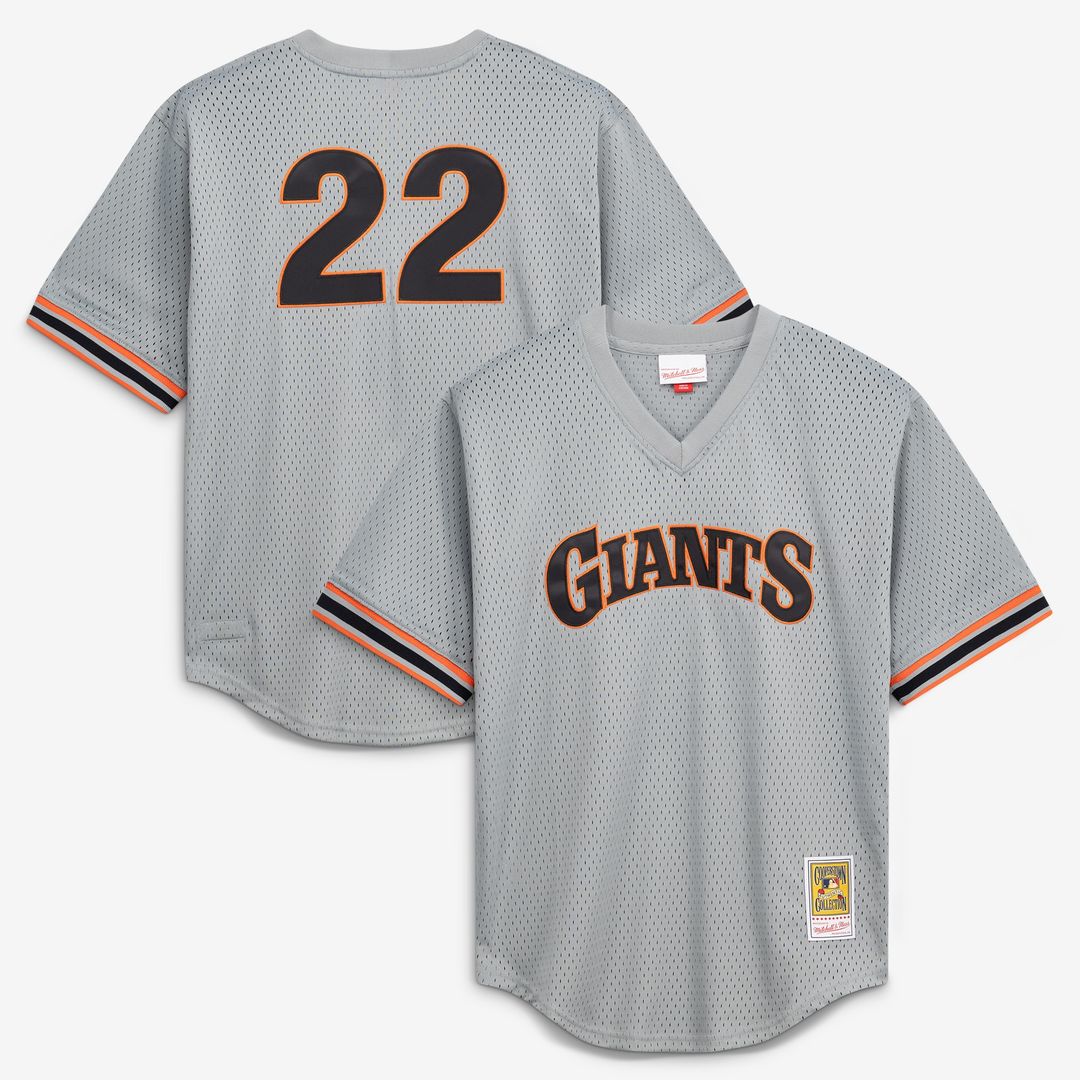 Will Clark San Francisco Giants Mitchell & Ness Authentic Batting Practice Jersey - Gray Official MLB Team Apparel Baseball Fan Gear