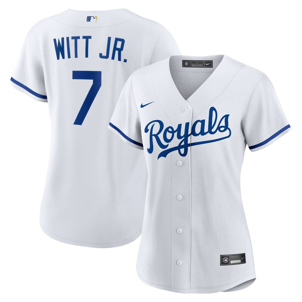 Bobby Witt Jr. Kansas City Royals Nike Women's Home Replica Player Jersey - White Official MLB Team Apparel Baseball Fan Gear