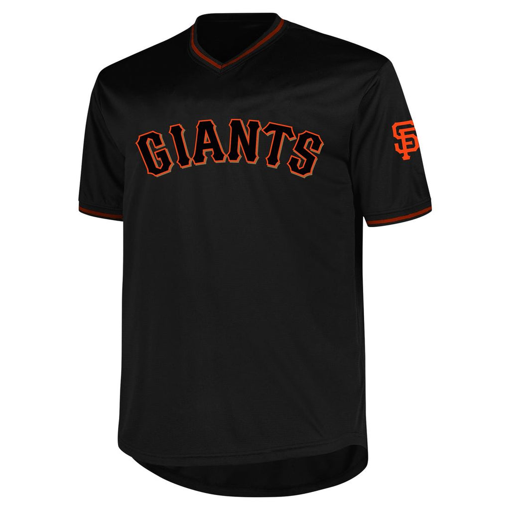 San Francisco Giants Profile Big & Tall Pop Fashion Jersey - Black Official MLB Team Apparel Baseball Fan Gear