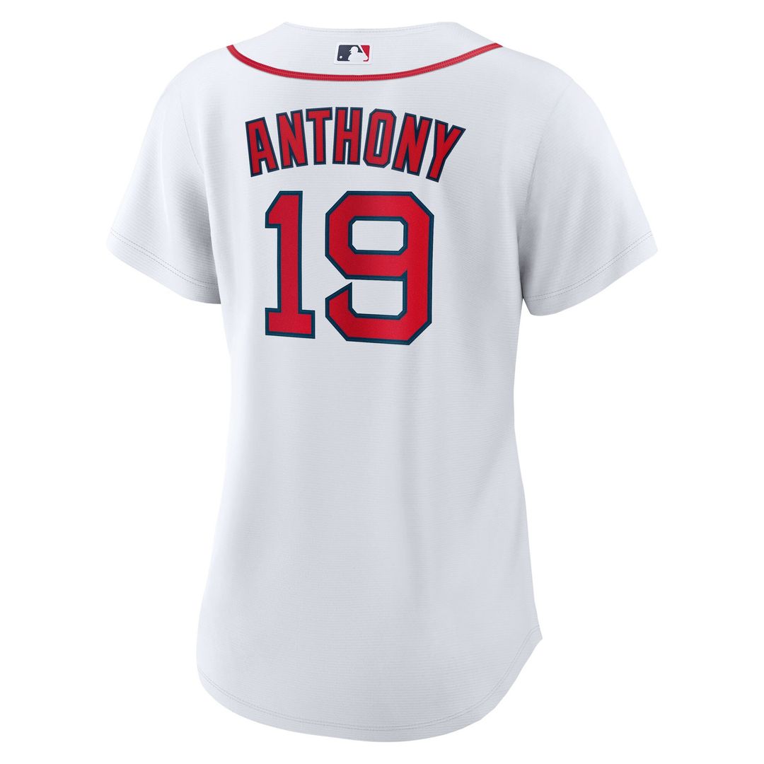 Roman Anthony Boston Red Sox Nike Women's Home Replica Jersey – White Official MLB Team Apparel Baseball Fan Gear