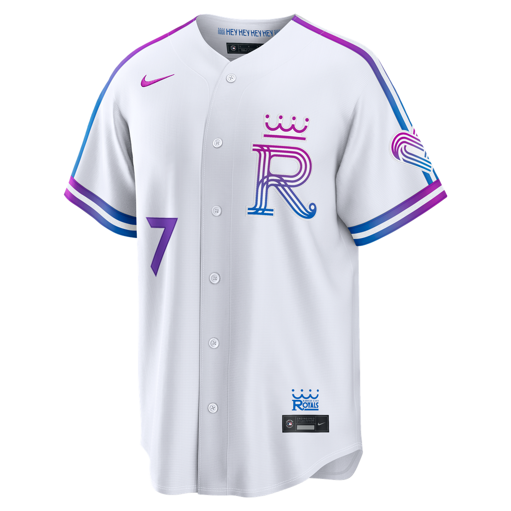 Bobby Witt Jr. Kansas City Royals Nike 2026 City Connect Stadium Jersey - White Official MLB Team Apparel Baseball Fan Gear