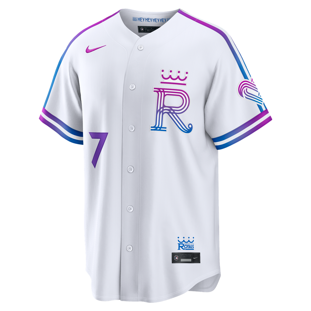 Bobby Witt Jr. Kansas City Royals Nike 2026 City Connect Stadium Jersey - White Official MLB Team Apparel Baseball Fan Gear