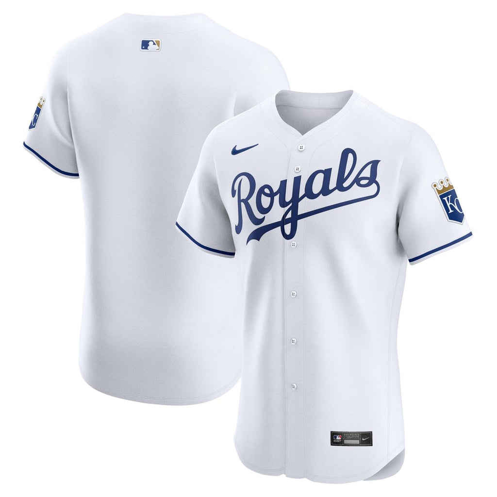 Kansas City Royals Nike Home Elite Jersey - White Official MLB Team Apparel Baseball Fan Gear