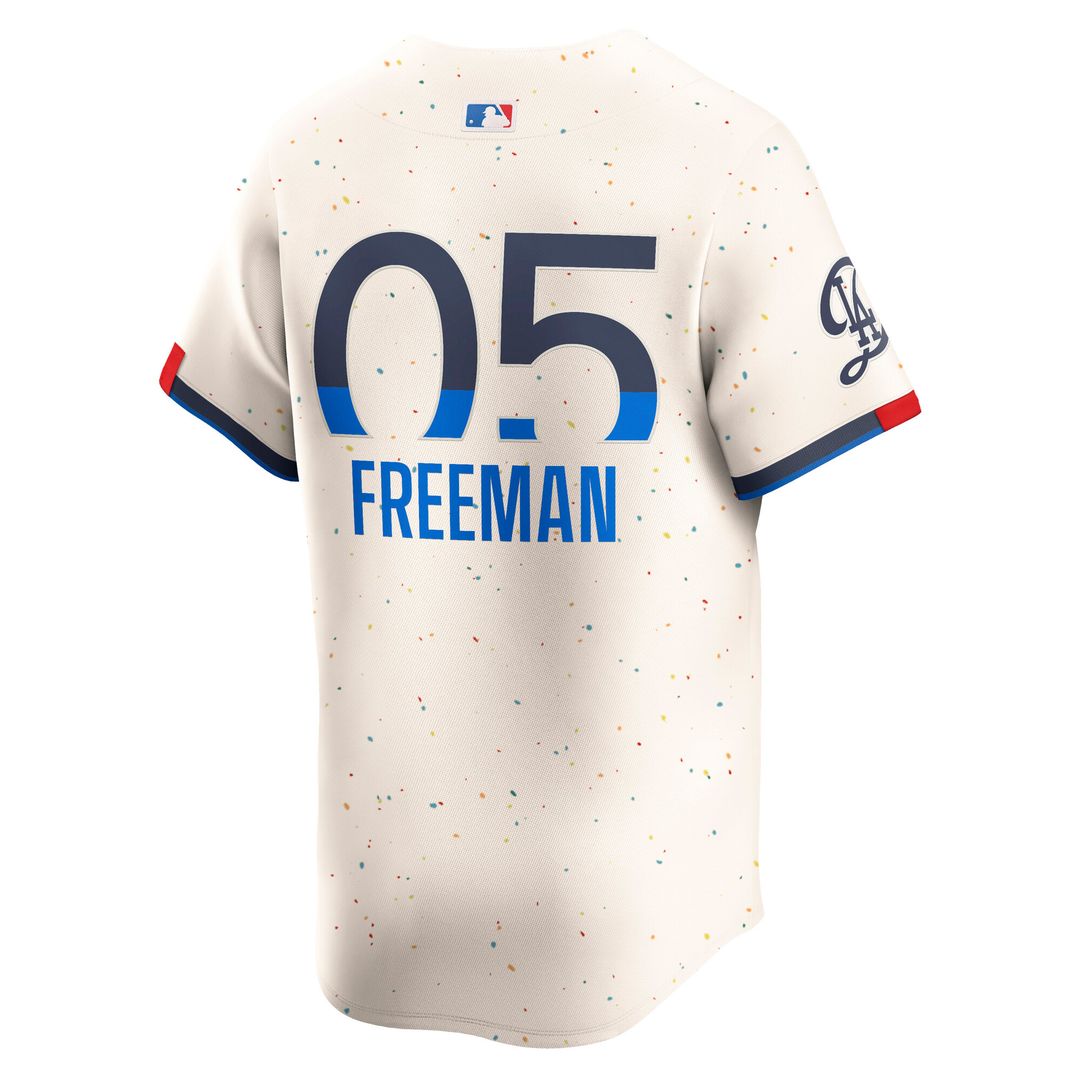 Freddie Freeman Los Angeles Dodgers Nike City Connect Limited Player Jersey - Cream Official MLB Team Apparel Baseball Fan Gear