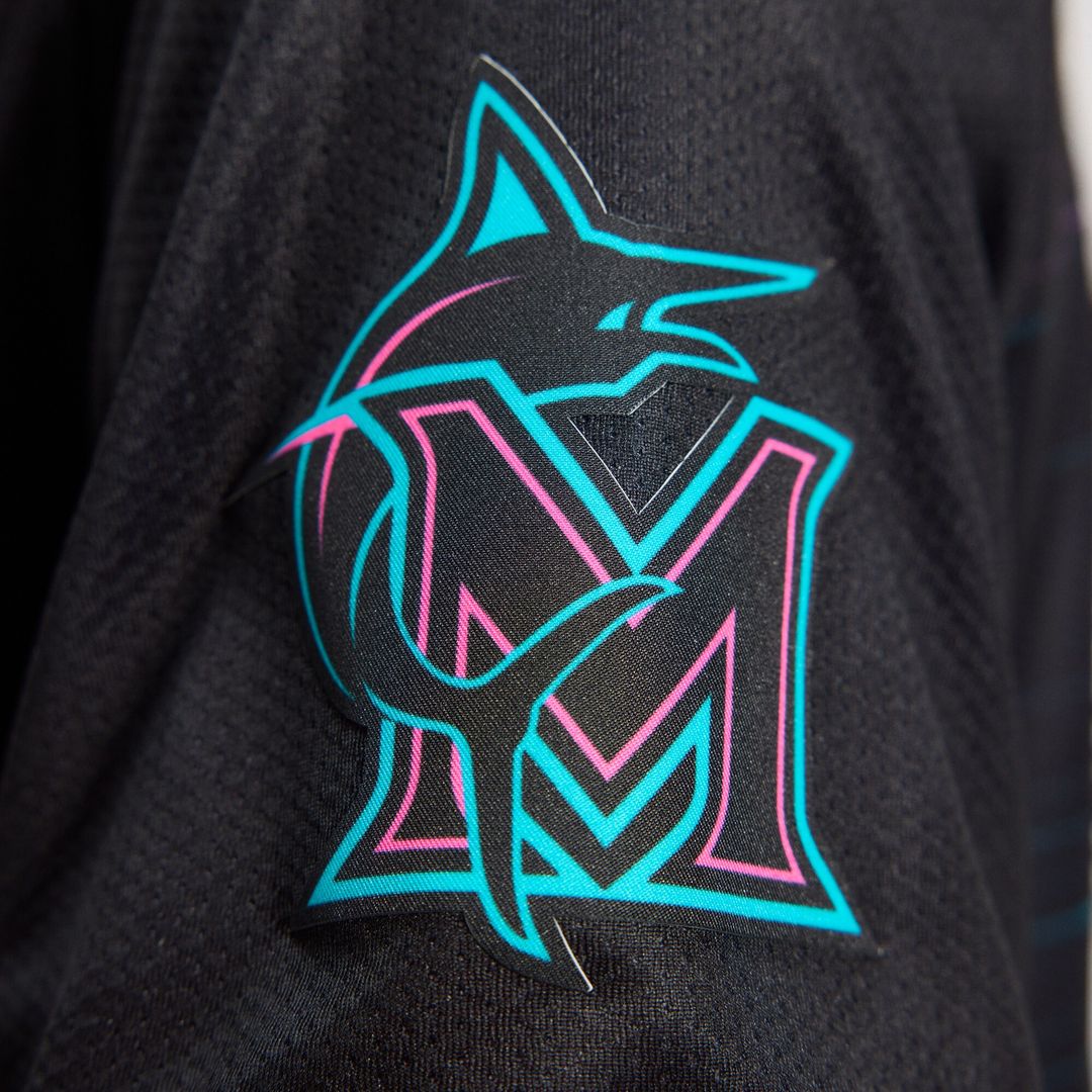 Miami Marlins Nike Women's 2025 City Connect Limited Jersey - Black Official MLB Team Apparel Baseball Fan Gear