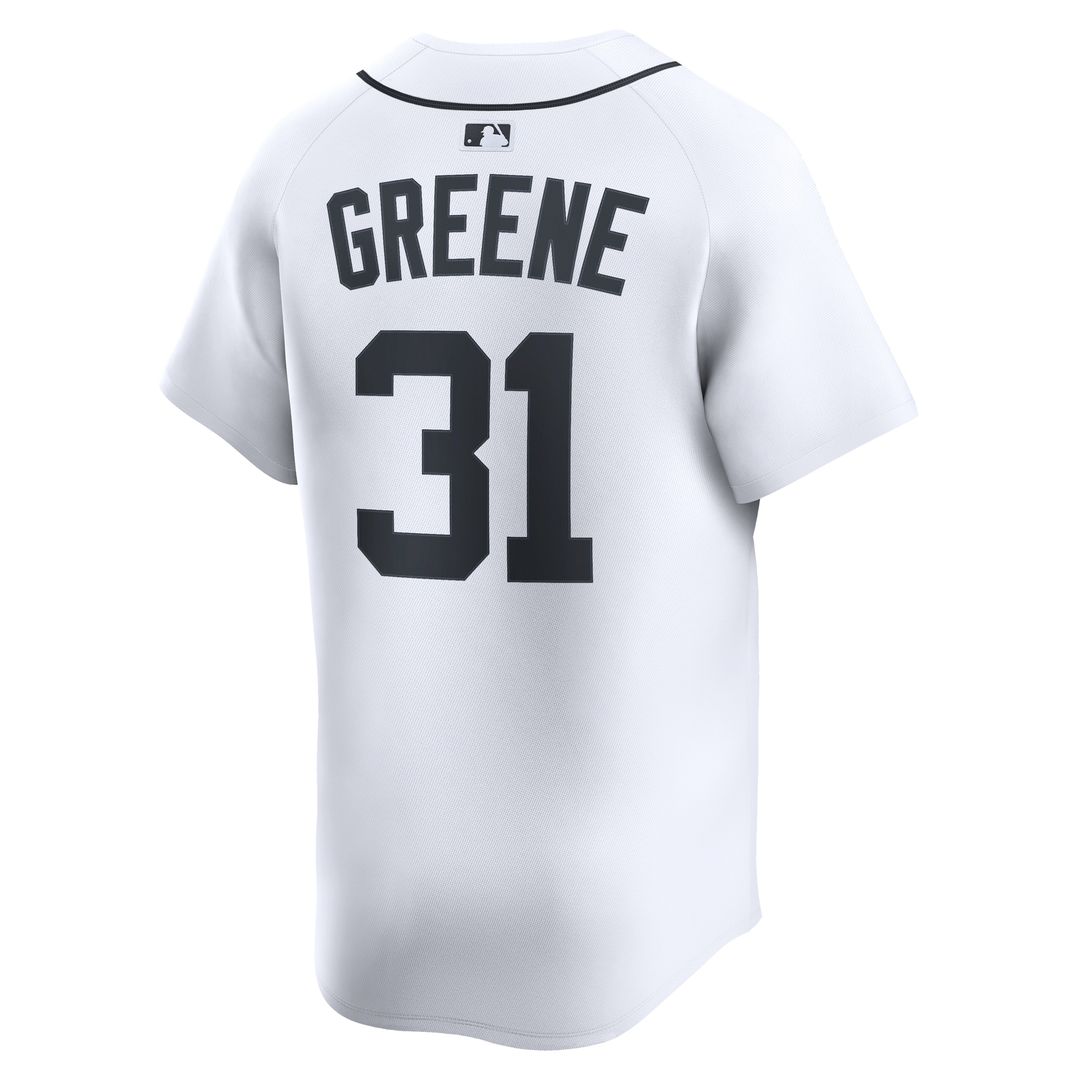 Riley Greene Detroit Tigers Nike Home Limited Player Jersey - White Official MLB Team Apparel Baseball Fan Gear