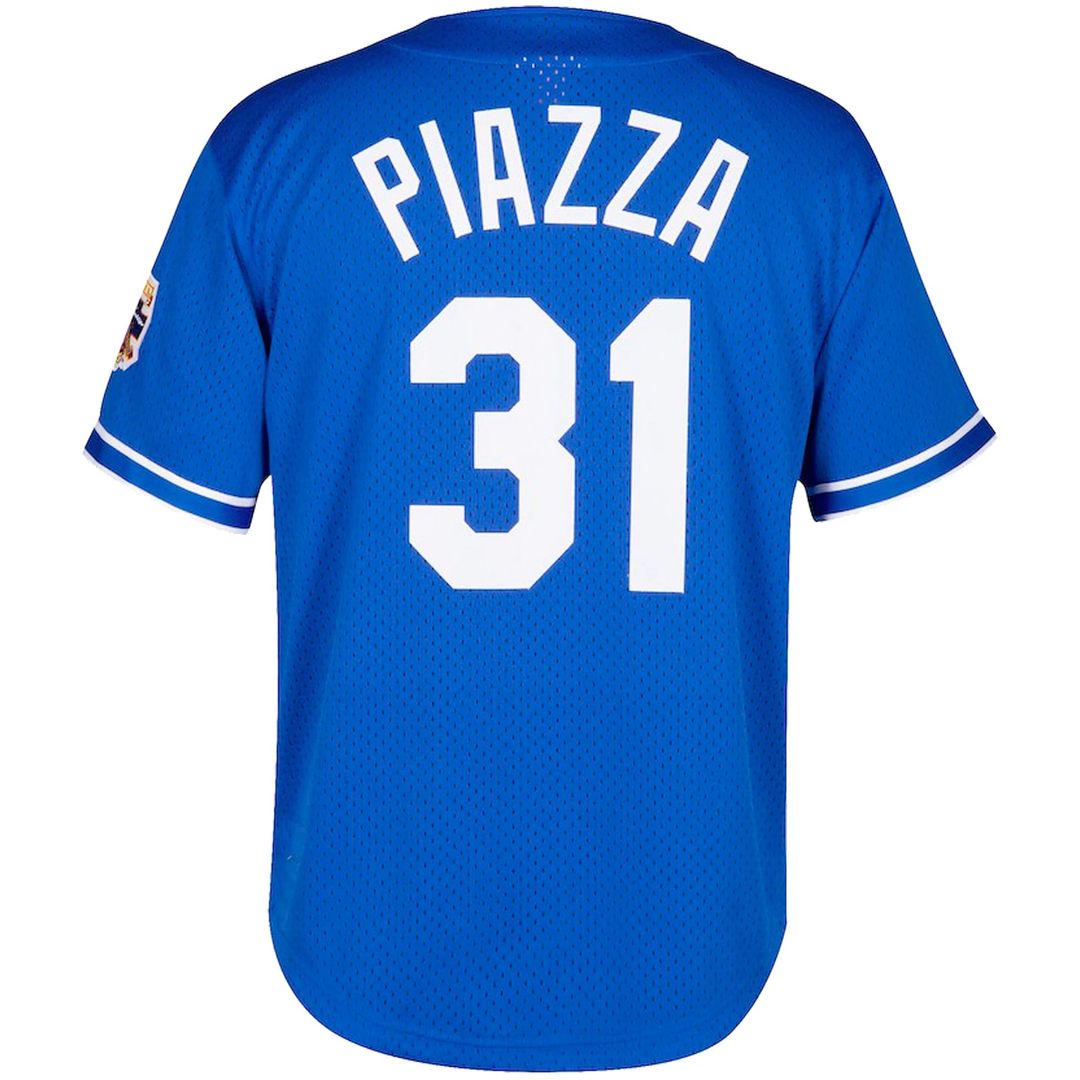 Mike Piazza Los Angeles Dodgers Mitchell & Ness Big & Tall Cooperstown Mesh Batting Practice Jersey - Royal Official MLB Team Apparel Baseball Fan Gea