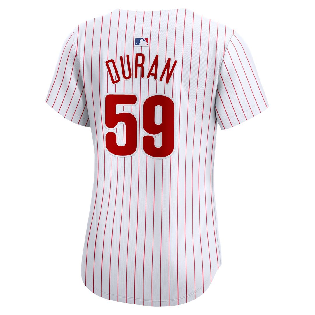 Jhoan Duran Philadelphia Phillies Nike Women's Home Limited Player Jersey - White Official MLB Team Apparel Baseball Fan Gear