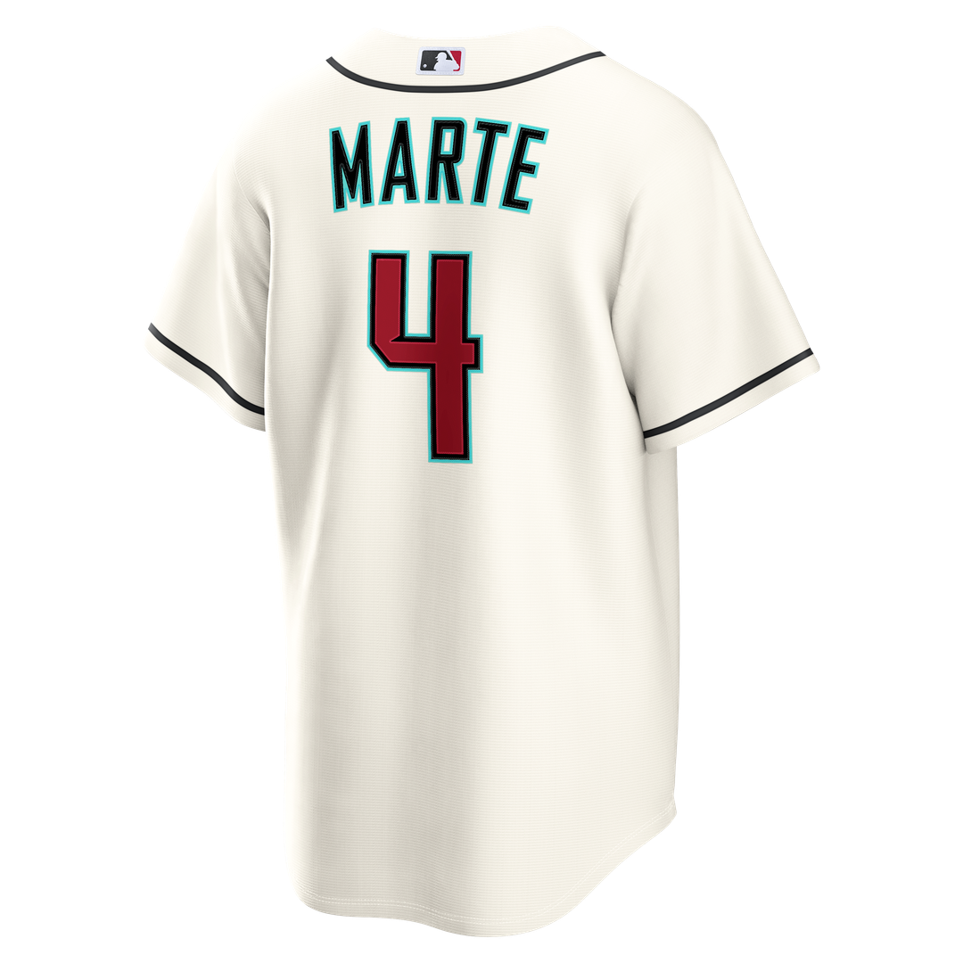 Ketel Marte Arizona Diamondbacks Nike Home Replica Jersey - Cream Official MLB Team Apparel Baseball Fan Gear