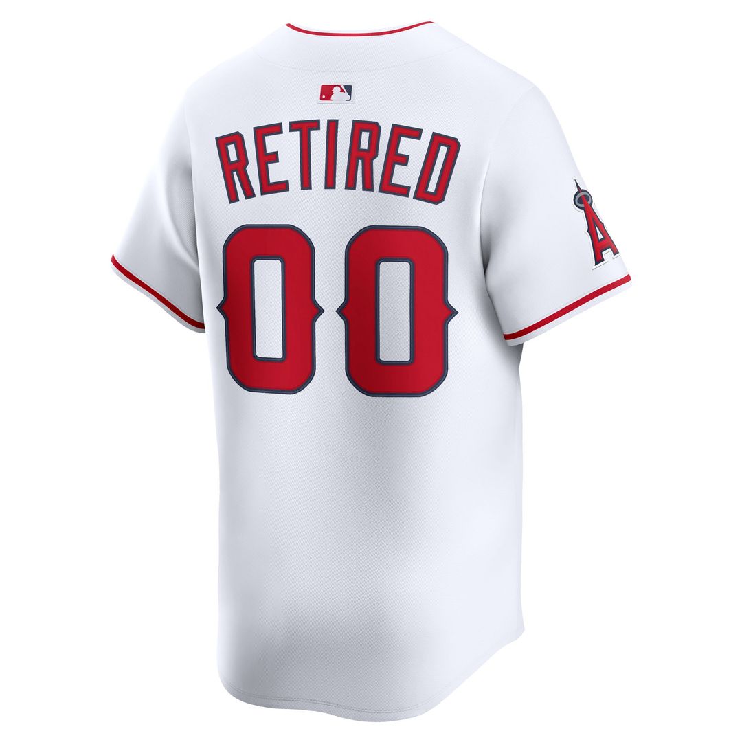 Los Angeles Angels Nike Home Limited Pick-A-Player Retired Roster Jersey - White Official MLB Team Apparel Baseball Fan Gear